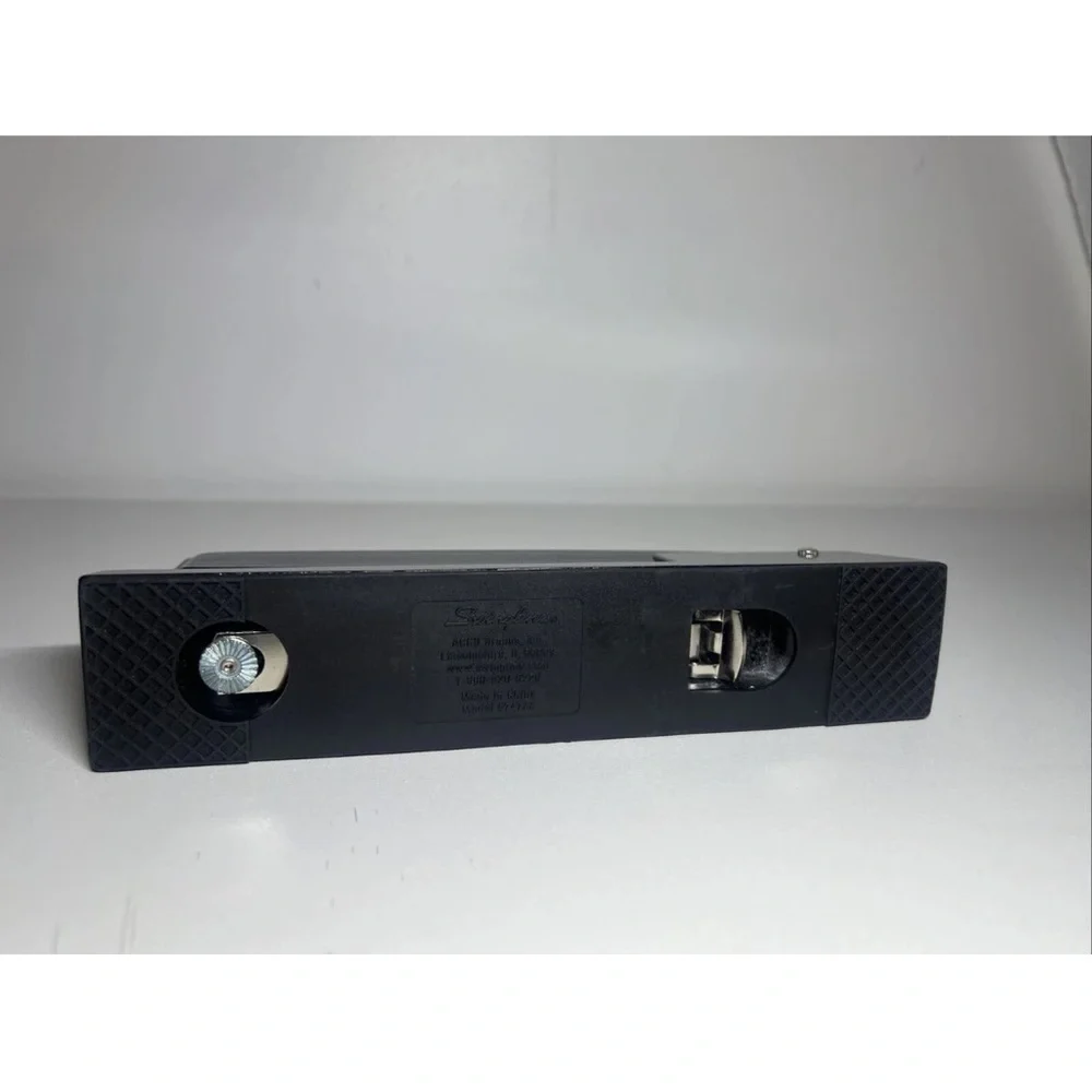 7” EUC Vintage Swingline Desk Stapler Model 747 Heavy Metal Black Chrome Retro